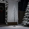 LED girliandų Kalėdų eglutė Juoda 180 cm Plienas 196 LED