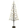LED girliandų Kalėdų eglutė Juoda 20 x 20 x 180 cm Plienas