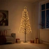 LED girliandų Kalėdų eglutė Juoda 20 x 20 x 180 cm Plienas