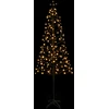 LED girliandų Kalėdų eglutė Juoda 240 cm Plienas 268 LED