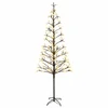 LED girliandų Kalėdų eglutė Juoda 240 cm Plienas 268 LED
