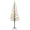 LED girliandų Kalėdų eglutė Juoda 47 x 210 cm Plienas 228 LED