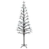 LED girliandų Kalėdų eglutė Juoda 47 x 210 cm Plienas 228 LED