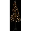 LED girliandų Kalėdų eglutė Juoda 47 x 210 cm Plienas 228 LED