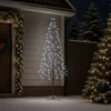 LED girliandų Kalėdų eglutė Juoda 47 x 210 cm Plienas 228 LED