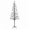 LED girliandų Kalėdų eglutė Juoda 47 x 240 cm Plienas 268 LED