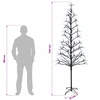 LED girliandų Kalėdų eglutė Juoda 47 x 240 cm Plienas 268 LED