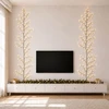 LED gluosnio vijoklis, kalėdinė dekoracija 2 vnt. Juoda 270 cm