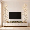 LED gluosnio vijoklis, kalėdinė dekoracija 2 vnt. Juoda 180 cm