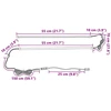 LED juosta 110 cm Įvairiaspalvis PVC