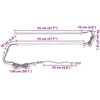 LED juosta 110 cm Įvairiaspalvis PVC