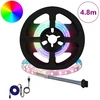 LED juosta 12 pcs Juoda ir permatoma 40 x 0,8 x 0,3 cm
