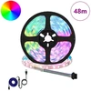 LED juosta 12 pcs Juoda ir permatoma 4000 mm Varis ir plastikas