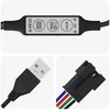LED juosta 12 pcs Juoda ir permatoma 900 mm Varis ir plastikas
