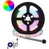 LED juosta 2 pcs Juoda ir permatoma 1200 mm Varis ir plastikas