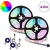 LED juosta 2 pcs Juoda ir permatoma 2300 mm Varis ir plastikas