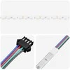 LED juosta 2 pcs Juoda ir permatoma 5100 mm Varis ir plastikas