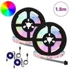 LED juosta 2 pcs Juoda ir permatoma 900 mm Varis ir plastikas