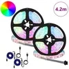 LED juosta 2 vnt. Juoda ir permatoma Varis ir plastikas
