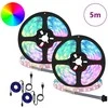 LED juosta 2 pcs Juoda ir permatoma 2500 mm Varis ir plastikas