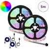 LED juosta 2 pcs Juoda ir permatoma 2500 mm Varis ir plastikas