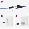 LED juosta 2 vnt. Juoda ir permatoma Varis ir plastikas