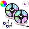 LED juosta 2 pcs Juoda ir permatoma 4000 mm Varis ir plastikas