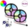 LED juosta 2 pcs Juoda ir permatoma 5100 mm Varis ir plastikas