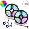 LED juosta 2 pcs Juoda ir permatoma 5500 mm Varis ir plastikas