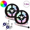 LED juosta 2 pcs Juoda ir permatoma 750 mm Varis ir plastikas