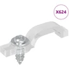 LED Juostos Klipai 23,8 mm 12 vnt. Skaidrus