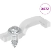 LED Juostos Klipai 23,8 mm 12 vnt. Skaidrus