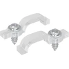 LED Juostos Klipai 23,8 mm 2 vnt. Skaidrus Plastikas ir Geležis