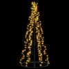 LED kalėdinė eglutė 165 cm 540 LED Šilta balta Plienas Juoda