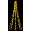 LED kalėdinė eglutė 235 cm 1000 LED Šilta balta Plienas Juoda