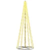 LED kalėdinė eglutė 385 cm 2460 LED Šilta balta Plienas Juoda