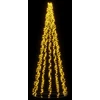 LED kalėdinė eglutė 385 cm 2460 LED Šilta balta Plienas Juoda