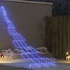 LED Kalėdinė eglutė su žemės kuoleliais Mėlyna 511 cm Metalas