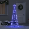 LED Kalėdų medis EKENAS 250 cm 390 LED Mėlyna Plienas Mėlyna