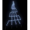 LED Kalėdinė eglutė su žemės kuoleliais Šalta balta 182 cm