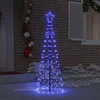 LED Kalėdų medis EKENAS 250 cm 390 LED Mėlyna Plienas Mėlyna