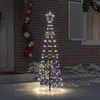 LED Kalėdų medis EKENAS 250 cm 390 LED Įvairių spalvų Plienas