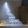 LED Kalėdinė eglutė su žemės kuoleliais Šalta balta 306 cm
