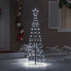 LED Kalėdų medis 250 cm 390 LED Šalta balta Plienas Šalta balta
