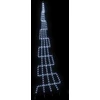 LED Kalėdinė eglutė su žemės kuoleliais Šalta balta 511 cm