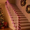 LED kalėdinė šviečianti žarna 1200 LED Rožinė ir 50 m