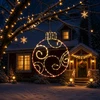 LED kalėdinis rutulys LOVIISA 160 LED Raudona 55 x 65 cm