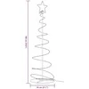 LED Kalėdų eglutė 120 LED Šiltai Balta 180 cm