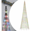 Kalėdų eglutė ant vėliavos stiebo, 500cm, 1534 spalvotos LED