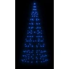 Kalėdų eglutė ant vėliavos stiebo, 180cm, 200 mėlynų LED